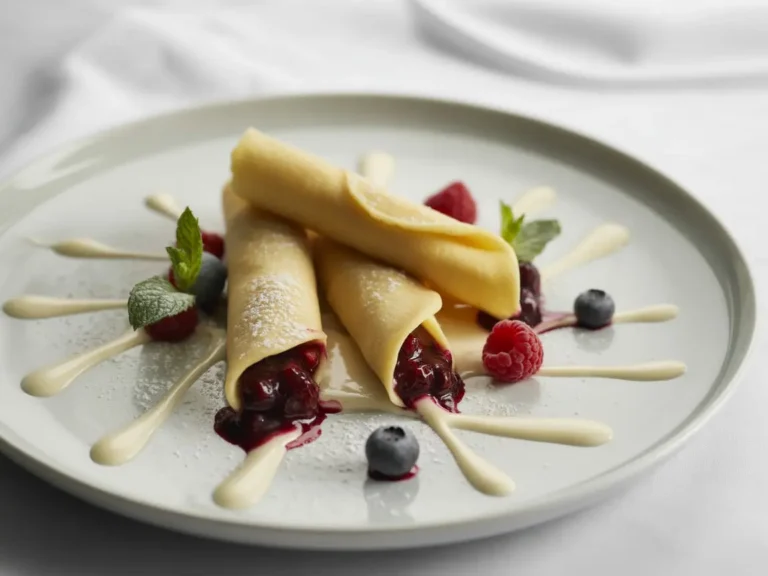 The Art of Plating Rolled Crêpes: Elevating a Classic Dish